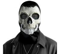 Jognee Maschera di Halloween,Maschera Ghost cod MW2 Mask,Maschera Fantasma Cranio Full Face Mask MW2 Maschera Cosplay,Maschera The Purge,Maschera Horror per Cosplay e Feste,Carnevale e martedì Grasso