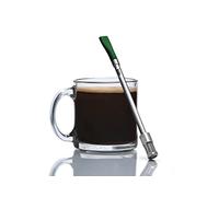 JoGo - Cannuccia portatile per caffè e tè - Macchina da caffè riutilizzabile in acciaio inossidabile con filtro monodose - Funzione filtro per infusione calda e fredda - Ideale per caffè e tè sfusi