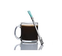 JoGo - L'Originale Cannuccia per Caffè e Tè - Macchina Portatile con Filtro Monodose in Acciaio Inox - Funzione Filtro per Birra Calda e Fredda - Cannuccia Yerba Mate per Foglie di Tè