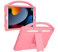 JOGUIIA Custodia per bambini per iPad 10.2, in silicone di alta qualità, antiurto, per bambini, per iPad da 10,2" 2021/2020/2019, maniglia con supporto integrato per Apple iPad 9a, 8a, 7a generazione,