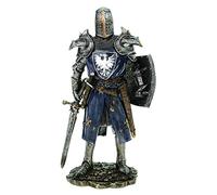 Joh. Vogler GmbH Cavaliere tedesco in armatura spada e scudo, 19 cm, scultura decorativa