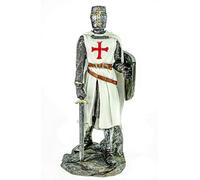 Joh. Vogler GmbH Cavaliere templare tedesco con spada e scudo bianco rosso, 30 cm