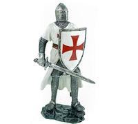 Joh. Vogler GmbH, crociata tedesca con scudo e spada Cavaliere Crociata, mantello bianco