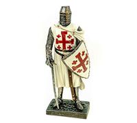 Joh. Vogler GmbH - Statuetta a forma di cavaliere del santo tomba con spada e targa, 18 cm