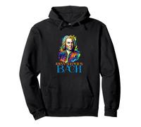 Johan Sebastian Bach retrò Felpa con Cappuccio