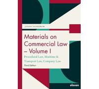 Johan Vannerom Materials on Commercial Law - Volume I (Tascabile)