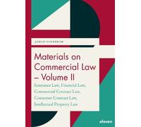 Johan Vannerom Materials on Commercial Law - Volume II (Tascabile)