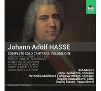 Johann Adolf Hasse Johann Adolf Hasse: Complete Solo Cantatas - Volume 1 (CD)
