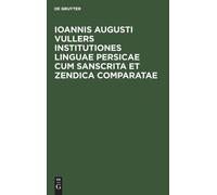 [johann August Ioannis Augusti Vullers Institutiones Linguae (Copertina rigida)