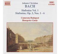 Johann Christian Bach J. C Bach : Sinfonias Vol. 1 - Op. 3 (CD) Album