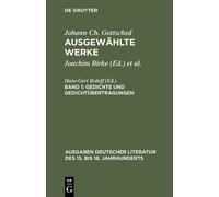 Johann Christop Ausgewählte Werke, Bd 1, Gedichte und Gedicht (Copertina rigida)