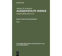 Johann Christop Ausgewählte Werke, Bd 8/Tl 1, Ausgaben deutsc (Copertina rigida)