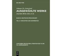 Johann Christoph Ausgewählte Werke, Bd 8/Tl 3, Varianten und (Copertina rigida)