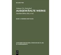Johann Christoph Gotts Ausgewählte Werke, Bd 4, Reineke der F (Copertina rigida)