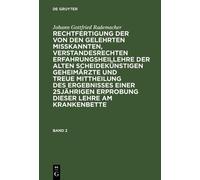 Johann Gottfrie Johann Gottfried Rademacher: Rechtfertigung D (Copertina rigida)