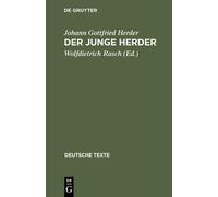 Johann Gottfried Herder Der junge Herder (Copertina rigida) Deutsche Texte