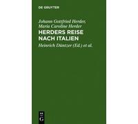 Johann Gottfried Herder Maria Caroline Herders Reise nach I (Copertina rigida)