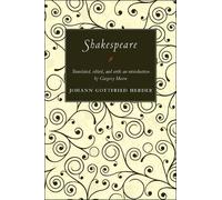 Johann Gottfried Herder Shakespeare (Tascabile)