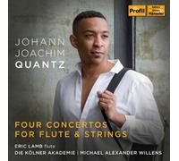 Johann Joachim Quantz Quantz: Four Concertos for Flute & Strings (CD) Album