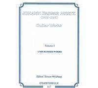 Johann Kaspar Mertz-Mertz Guitar Works Vol 1 Unpublished Works I
