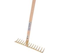 Johann Offner Rastrello da giardino aperto con manico