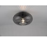 JOHANN PLAFONIERA METALLO ELLISSE NERO D. 30CM 1 LUCE ATTACCO E27