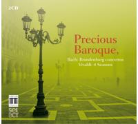 Johann Sebastia Precious Baroque: Bach. Brandenburg Concertos/Vivaldi. 4 S (CD)