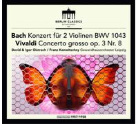 Johann Sebastian Bach Bach: Konzert Fur 2 Violinen, BWV 1043/... (CD) Album