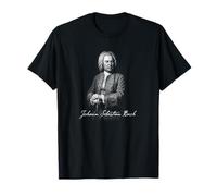 Johann Sebastian Bach Compositore Classico Ritratto Maglietta