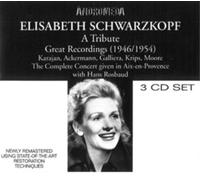 Johann Sebastian Bach Elisabeth Schwarzkopf: A Tribute (CD) Album