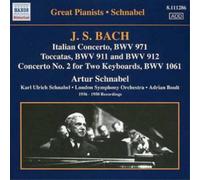 Johann Sebastian Bach Great Pianists (Schnabel) (CD) Album