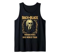 Johann Sebastian Bach in Black, Compositore di Musica Classica Canotta