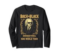Johann Sebastian Bach in Black, Compositore di Musica Classica Maglia a Manica