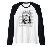 Johann Sebastian Bach Insegnante di compositore di musica classica Maglia con Maniche Raglan