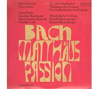 Johann Sebastian Bach - Johann Sebastian Bach , Peter Schreier , Theo Adam , Adele Stolte , Annelies Burmeister , Hans-Joachim Rotzsch , Günther Leib , Dresdner Kreuzchor , Thomanerchor , Gewandhausorchester Leipzig , Rudolf Mauersberger , Erhard Mauersberger - Matthaeus Passion