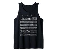 Johann Sebastian Bach spartito Note Musicali - Toccata en Fuga Canotta