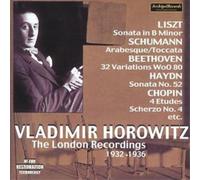 Johann Sebastian Bach Vladimir Horowitz - The London Recordings 1932 - 1936 (CD)