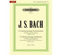 Johann Sebastian Inventions and Sinfonias BWV 772-801 for Piano: Sh (Tascabile)