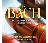 Johann Sebastian JS Bach: Concertos, Inventions & Motets for Recorder Ense (CD)