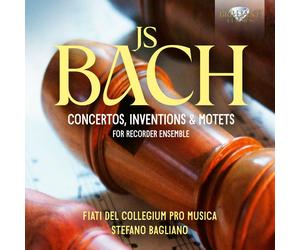Johann Sebastian JS Bach: Concertos, Inventions & Motets for Recorder Ense (CD)