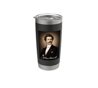 Johann Strauss Compositore Pianista Bicchiere termico in acciaio inox doppia parete