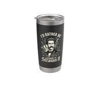 Johann Strauss Compositore Pianista Bicchiere termico in acciaio inox doppia parete