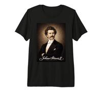 Johann Strauss Compositore Pianista Maglietta Premium