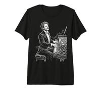 Johann Strauss Pianista Compositore Pianista Maglietta Premium