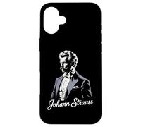 Johann Strauss Wiener Valzer Musica Valzerkönig Operetta Custodia per iPhone 16 Plus