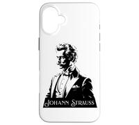 Johann Strauss Wiener Valzer Musica Valzerkönig Operetta Custodia per iPhone 16 Plus