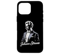 Johann Strauss Wiener Valzer Musica Valzerkönig Operetta Custodia per iPhone 16 Pro Max