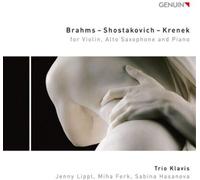 Trio Klavis - Brahms ? Shostakovich ? Krenek, for Violin, Alto Saxophone and Piano