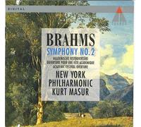 Johannes Brahms - Brahms: Symphony No. 2 Academic Festival Overture New York Philharmonic, Masur (UK Import)