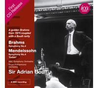 Johannes Brahms Brahms: Symphony No. 4/Mendelssohn: Symphony No. 4, 'Italia (CD)